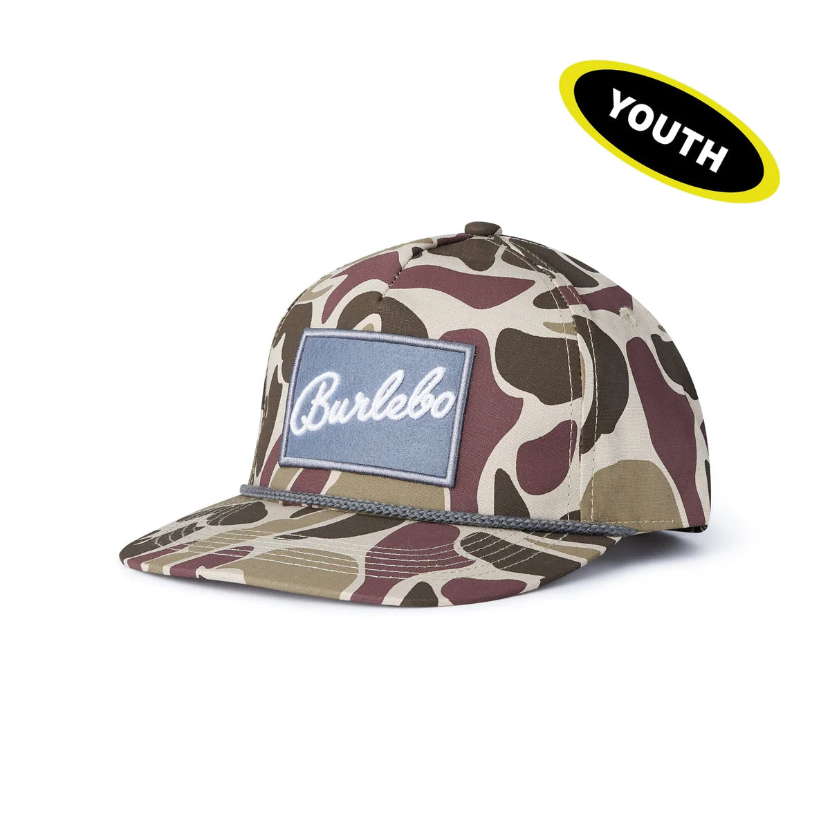 Youth Camo Burlebo Grey Patch Cap