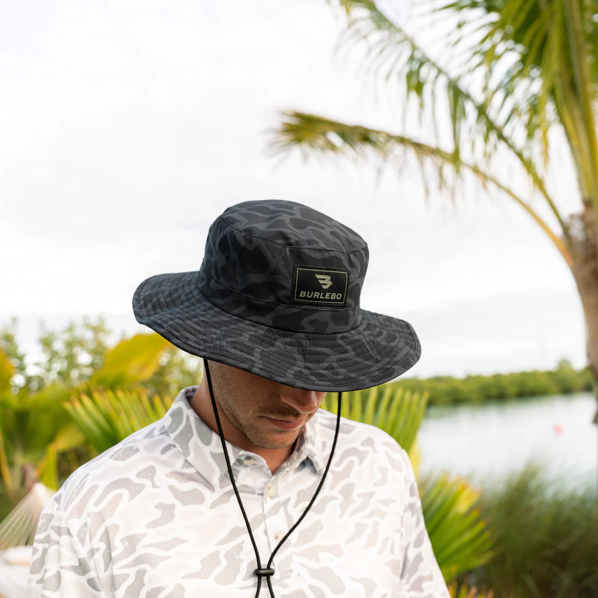 Black Camo Burlebo Bucket Hat