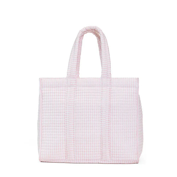 Pimlico Stripe Pink Quilted Go Go Tote