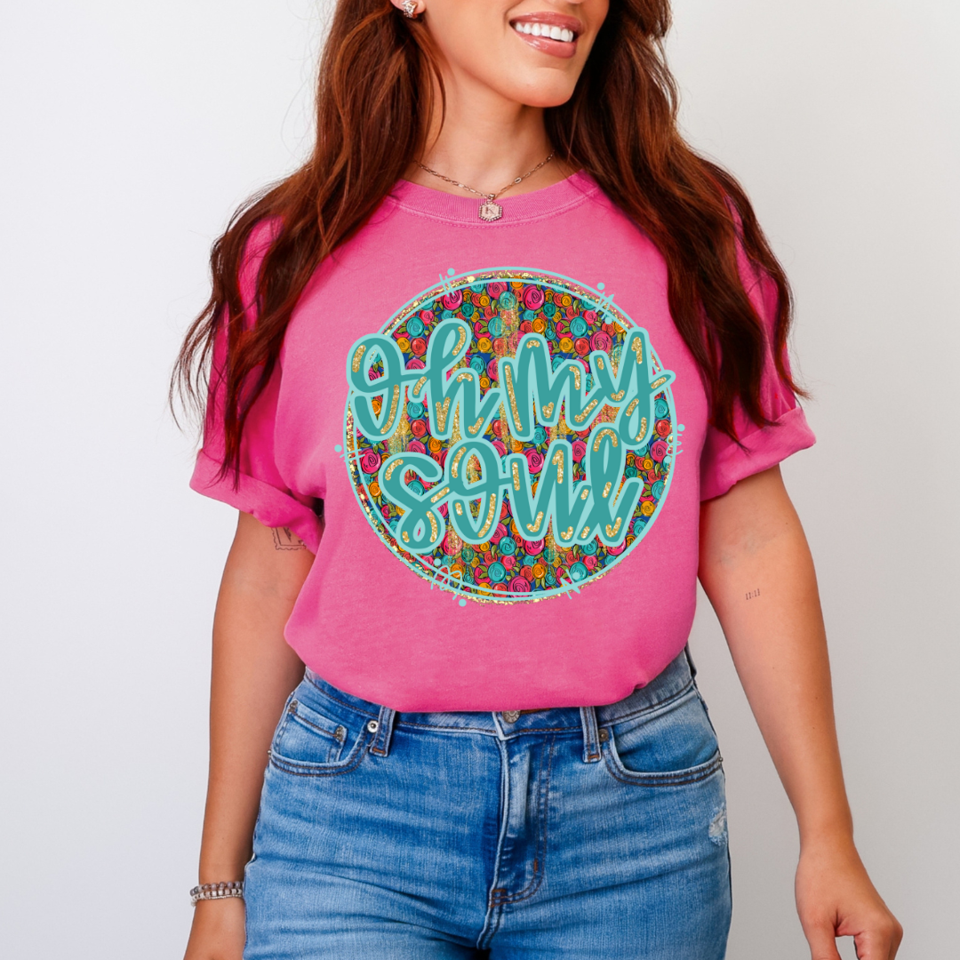 Crunchberry Oh My Soul Floral Tee