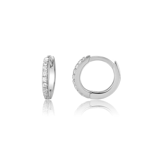 Sterling Silver Huggie Hoop Earrings