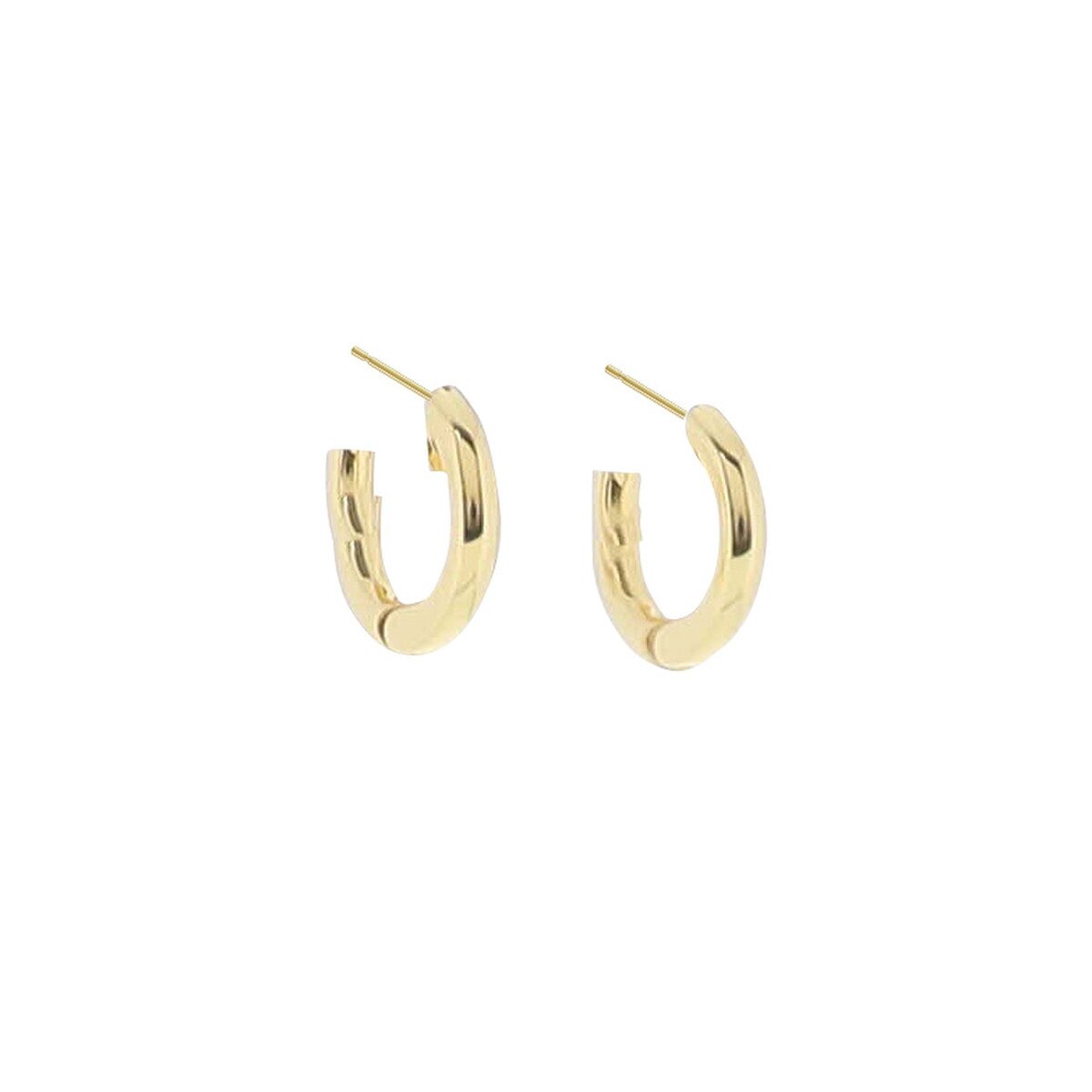 18K Gold Plated Hoop Huggie Earring