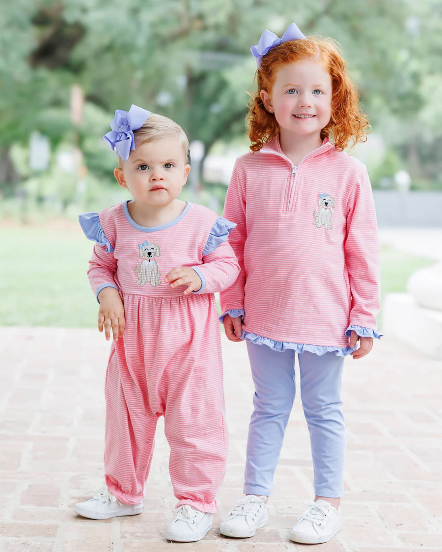Pink My Best Friend Flutter Romper