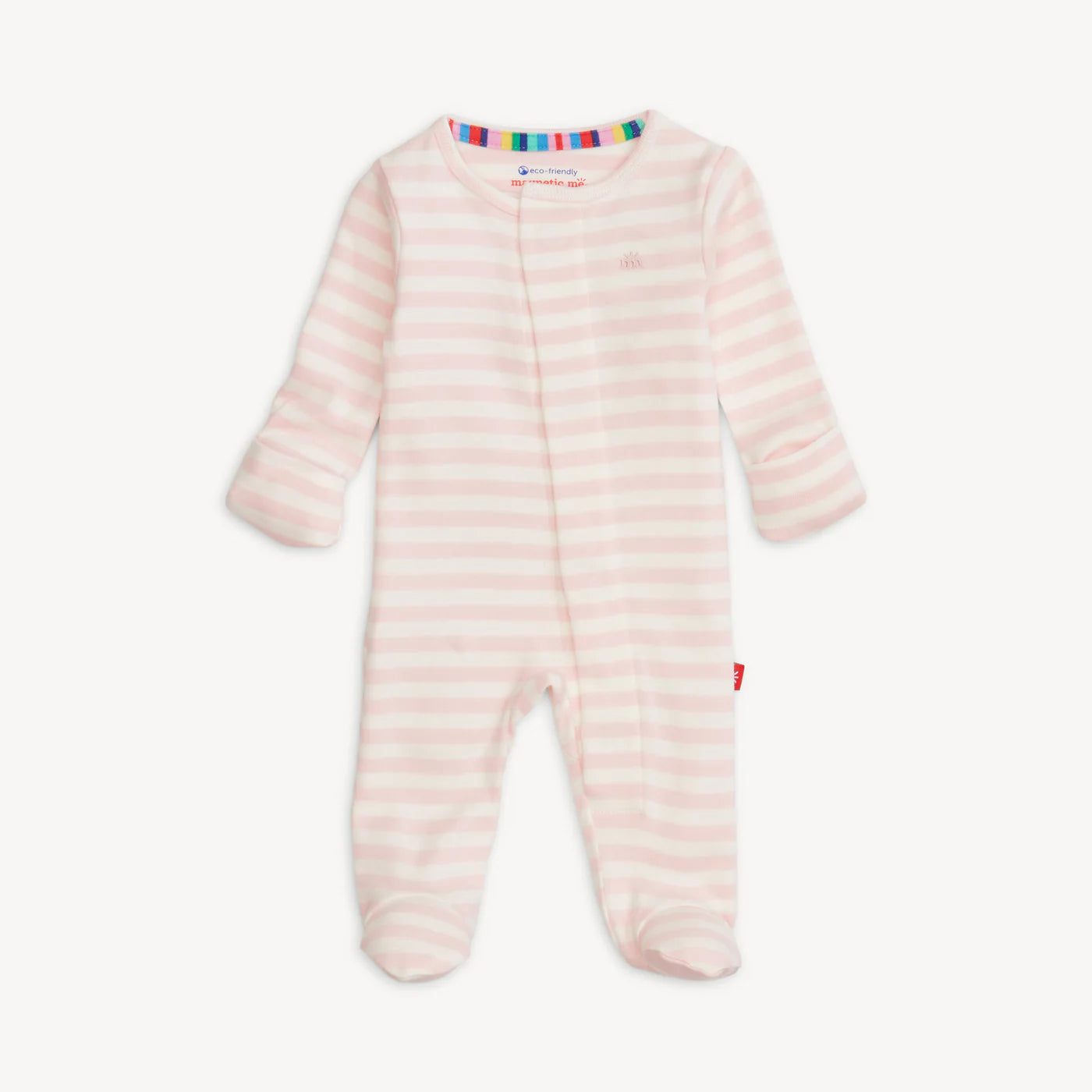 Magnetic Me Pink Stripe Footie