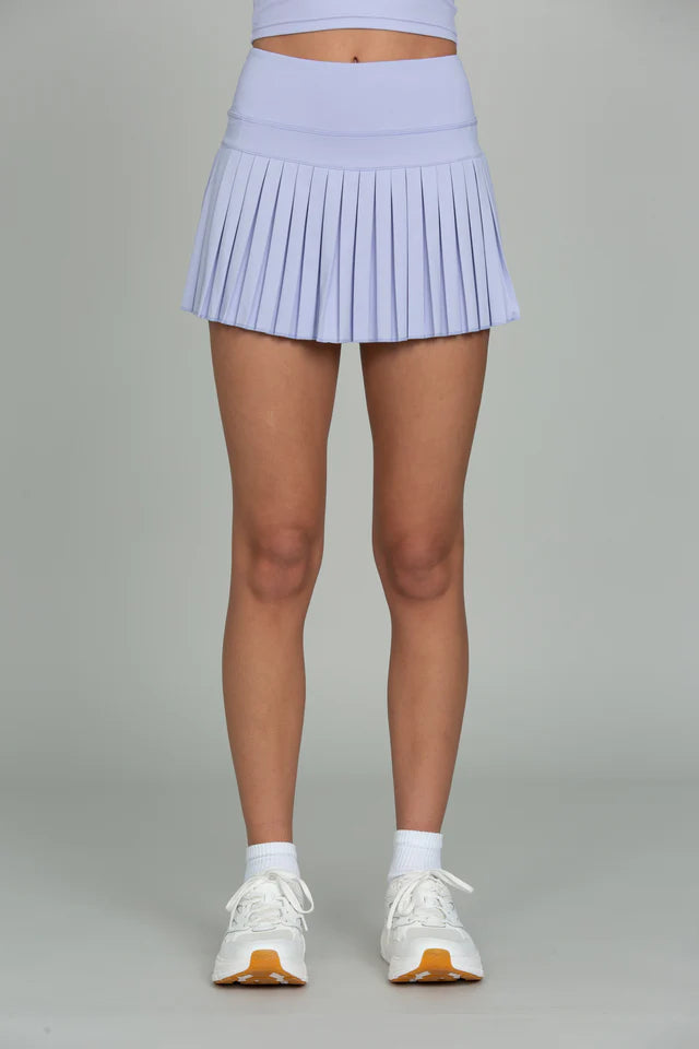 Gold Hinge Lavender Fields Pleated Tennis Skirt