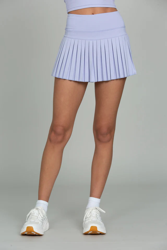 Gold Hinge Lavender Fields Pleated Tennis Skirt