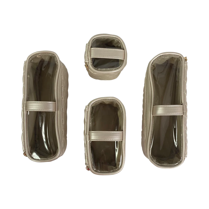 Mini Diva Makeup Case - Pearl Quilted
