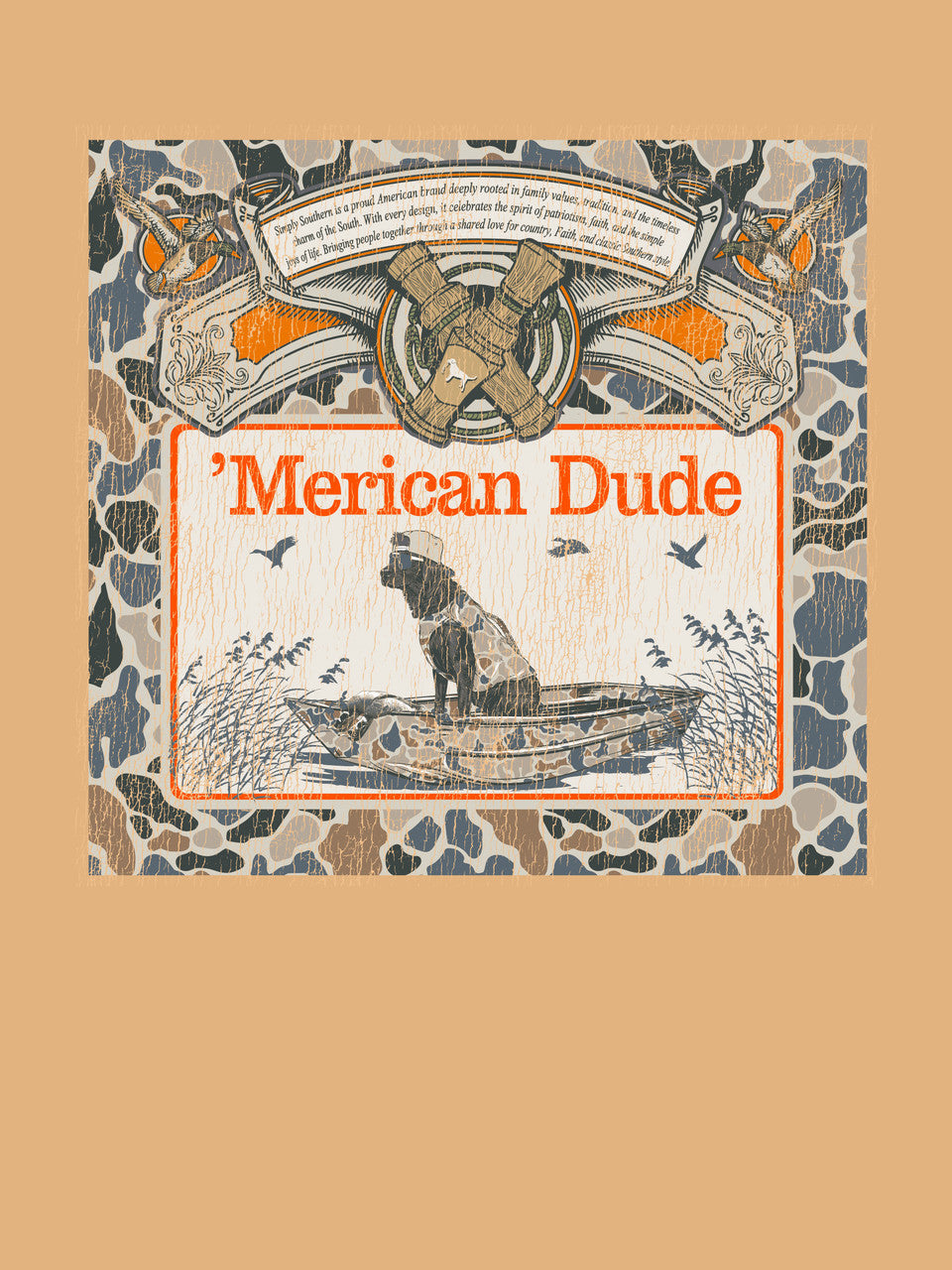 Boy's Bisque 'Merican Dude Tee