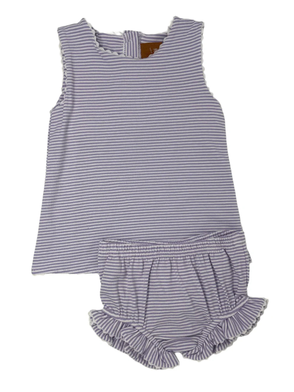 Lilac Stripe Millie Bloomer Set
