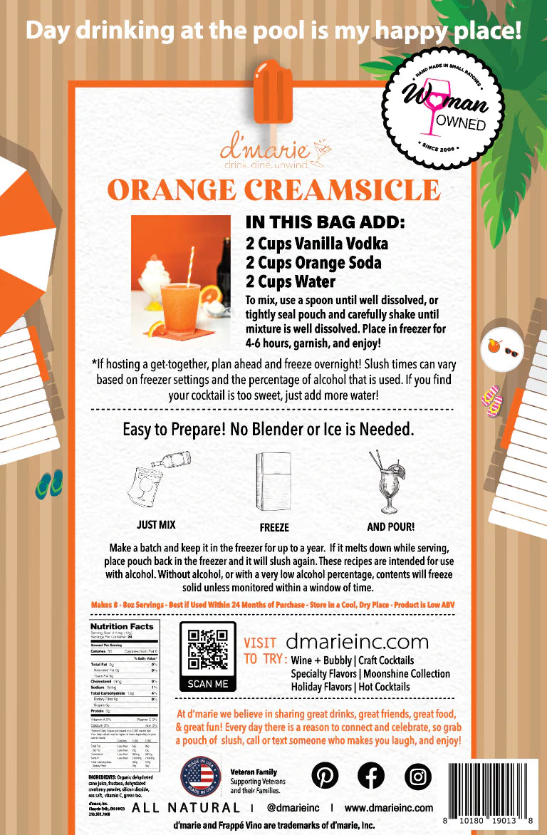 Orange Creamsicle Slush Mix