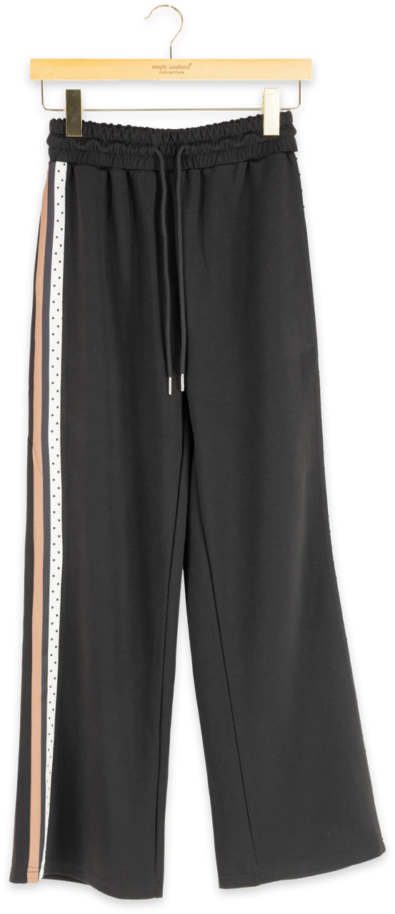 Black Dot Soft Side Pants