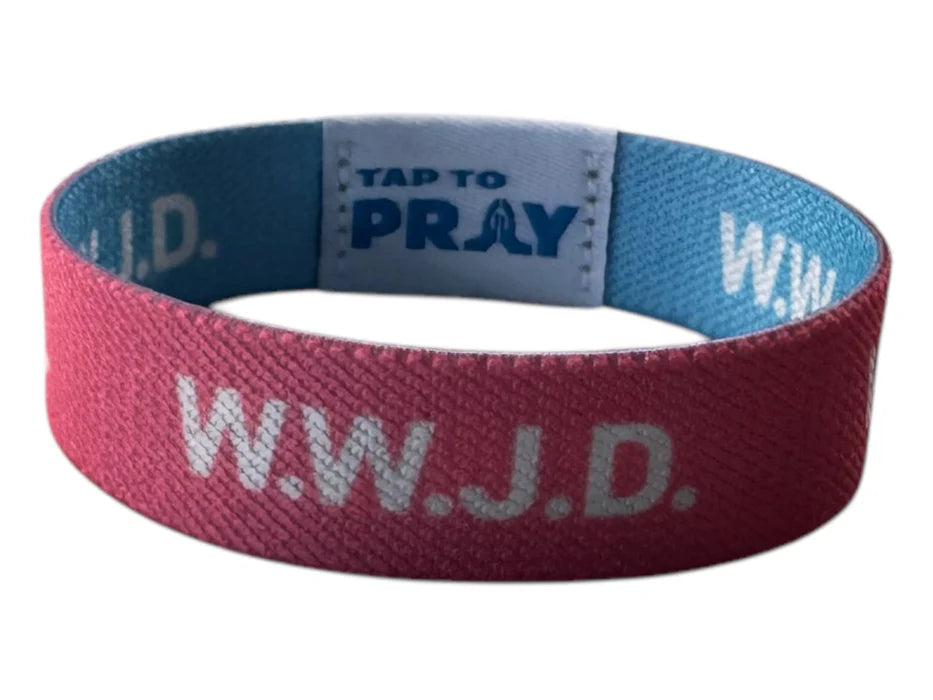 Tap To Pray™ Wristbands - Blue & PInk