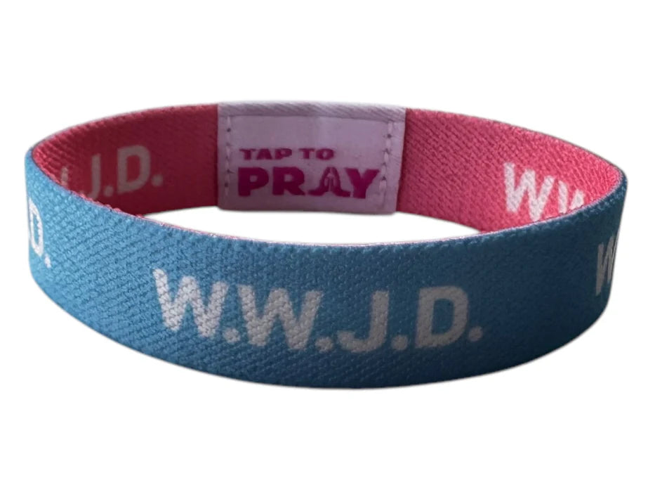 Tap To Pray™ Wristbands - Blue & PInk