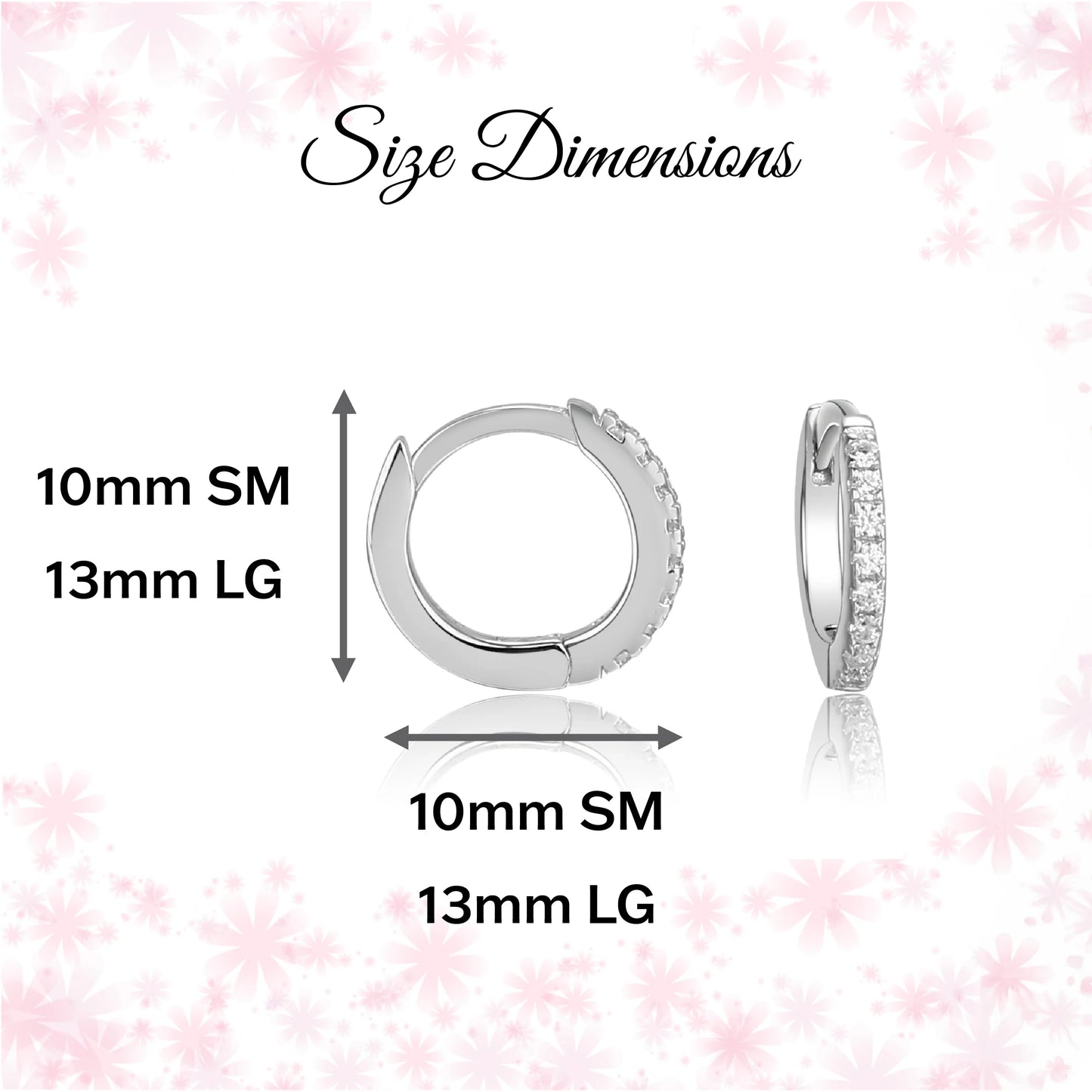 Sterling Silver Huggie Hoop Earrings