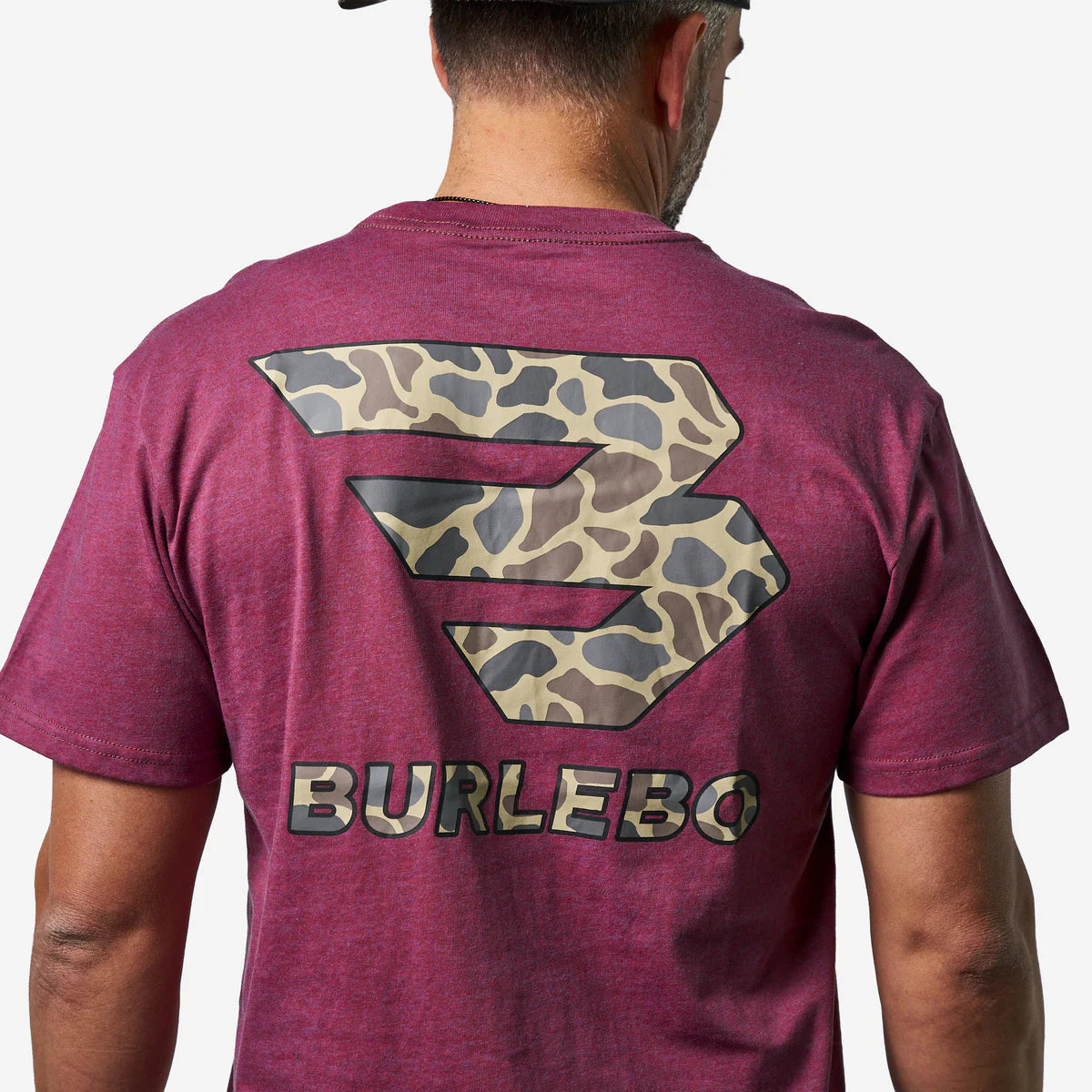 Heather Wine Flying B Short Sleeve Tee