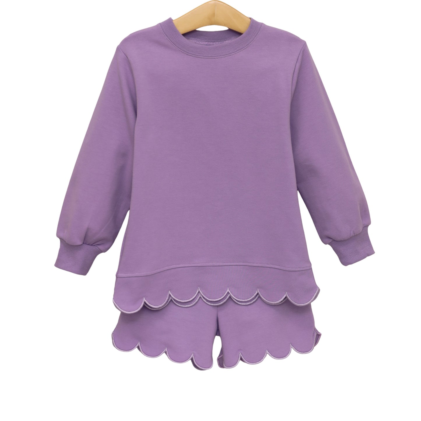 Trotter Street Lavender Sophia Scalloped Set