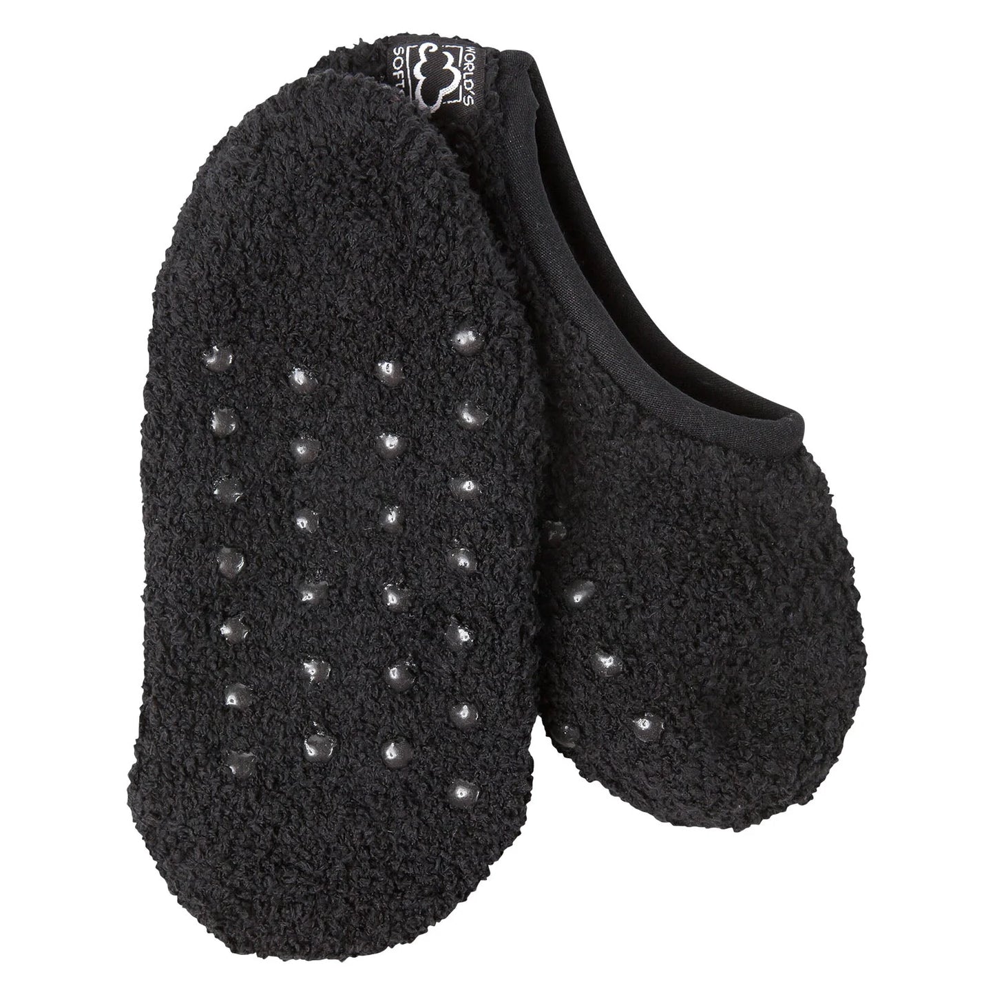 Cozy Footsie w/ Grippers - Black