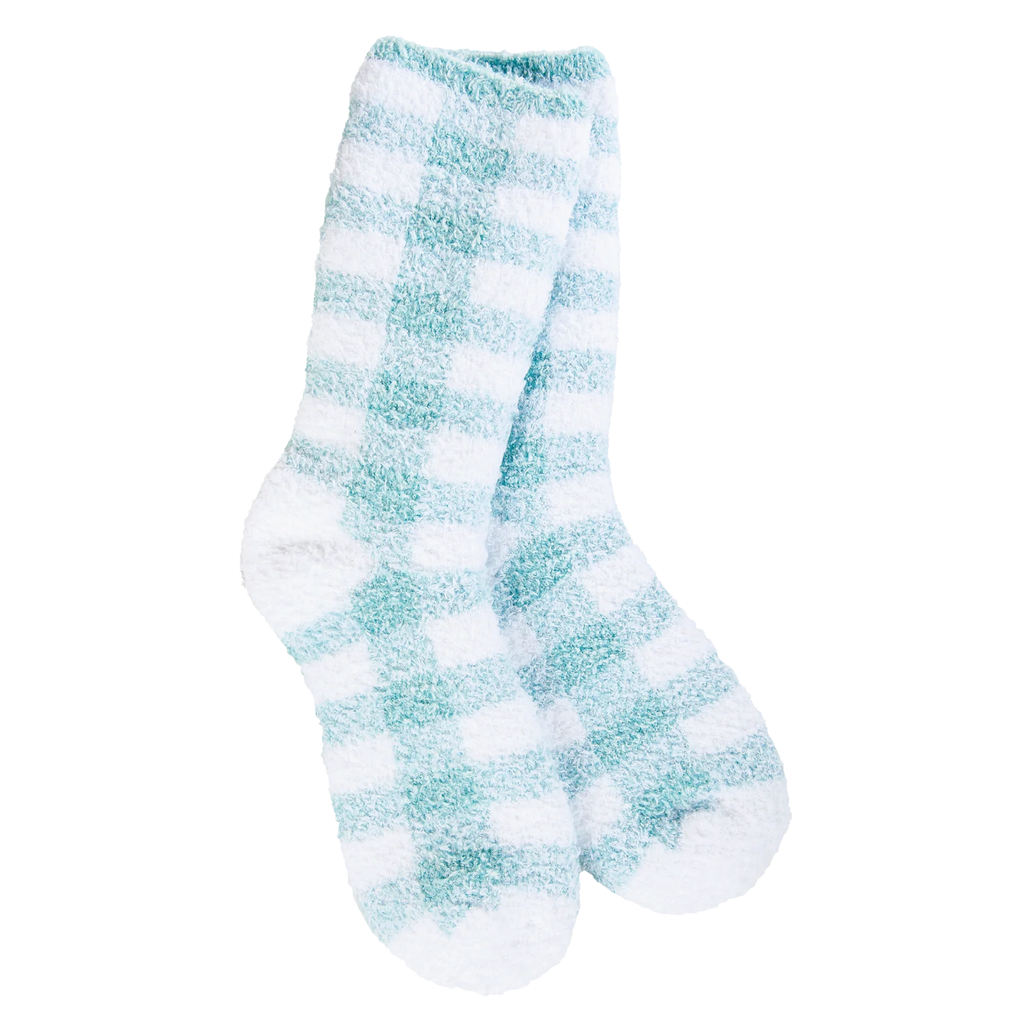 Knit Pickin' Fireside Crew - Turquoise Check