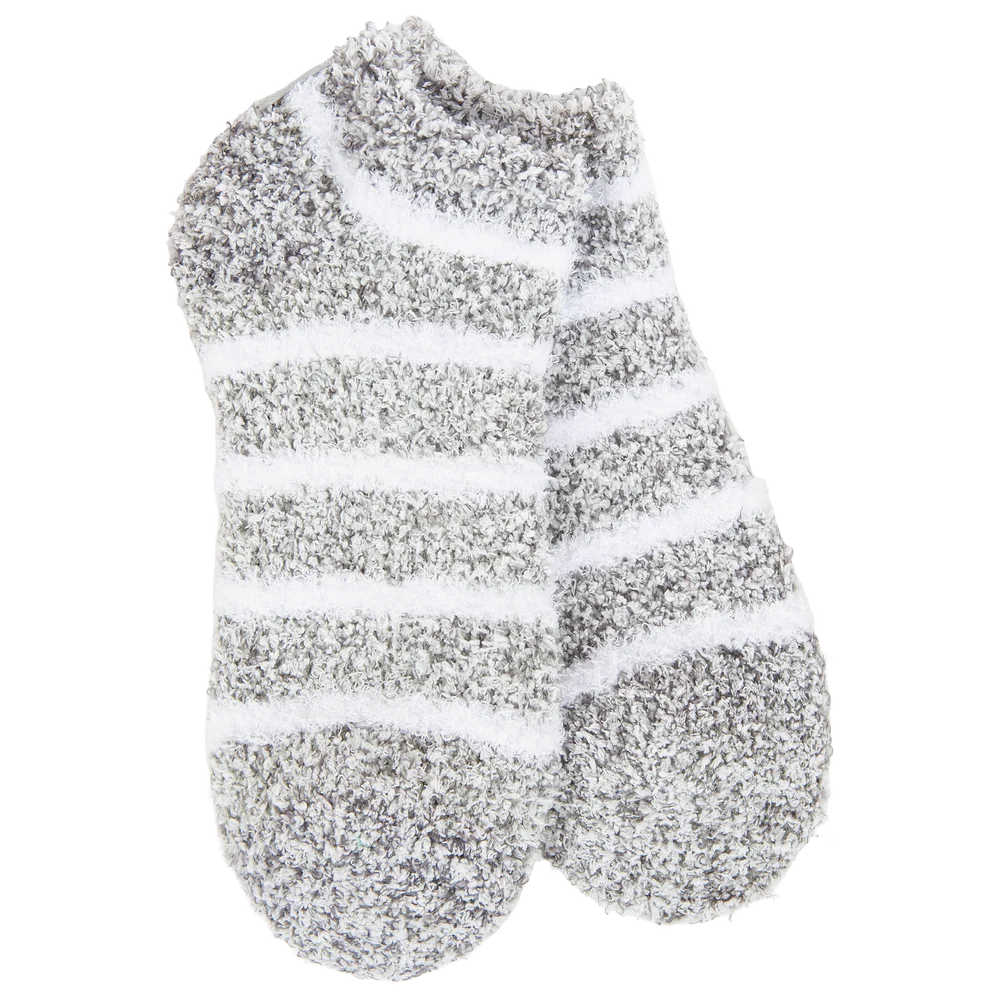 Cozy Low - Heather Grey Stripe