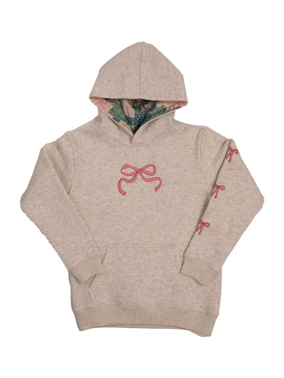 Youth Grey Dilara Bow Hoodie