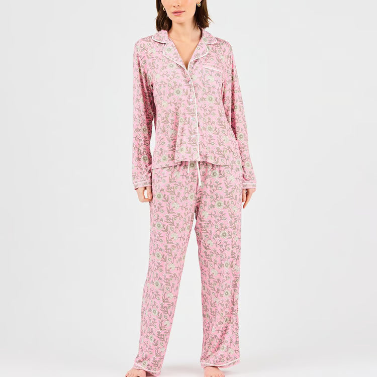 Pink Thistle Vines Charlotte Pants Set