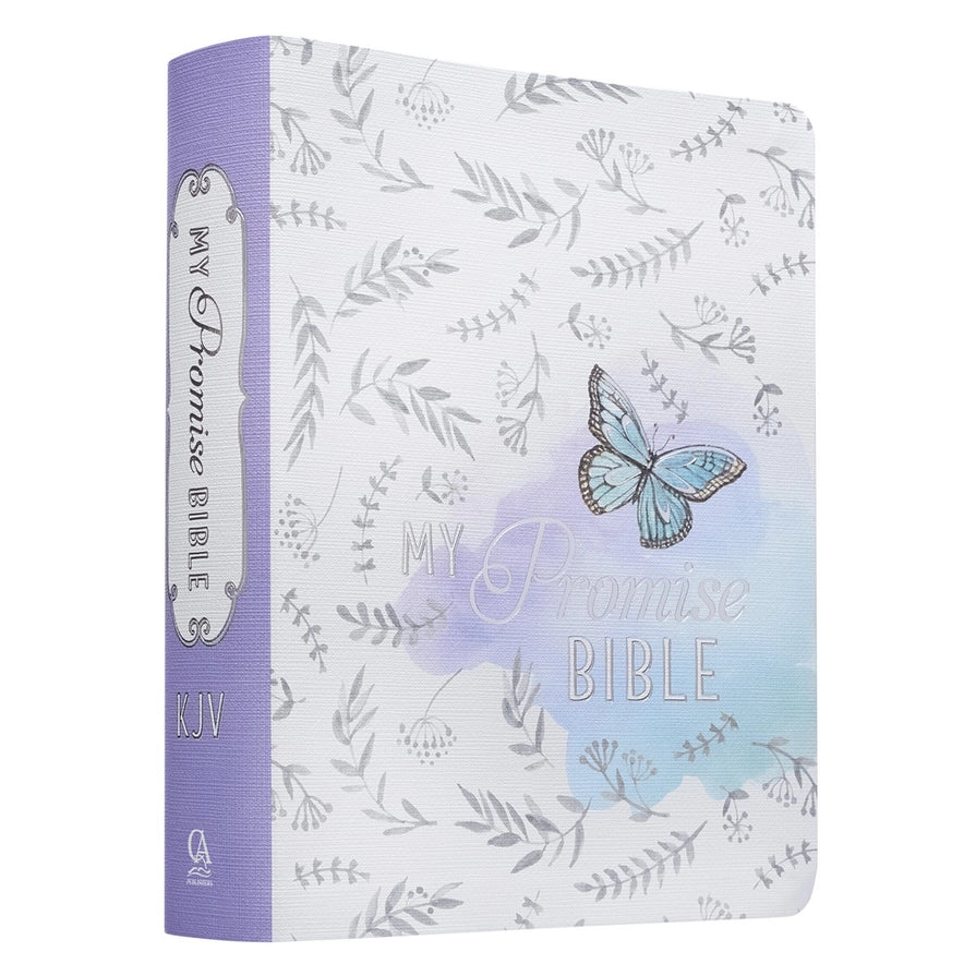 Purple Print Faux Leather KJV My Promise Bible