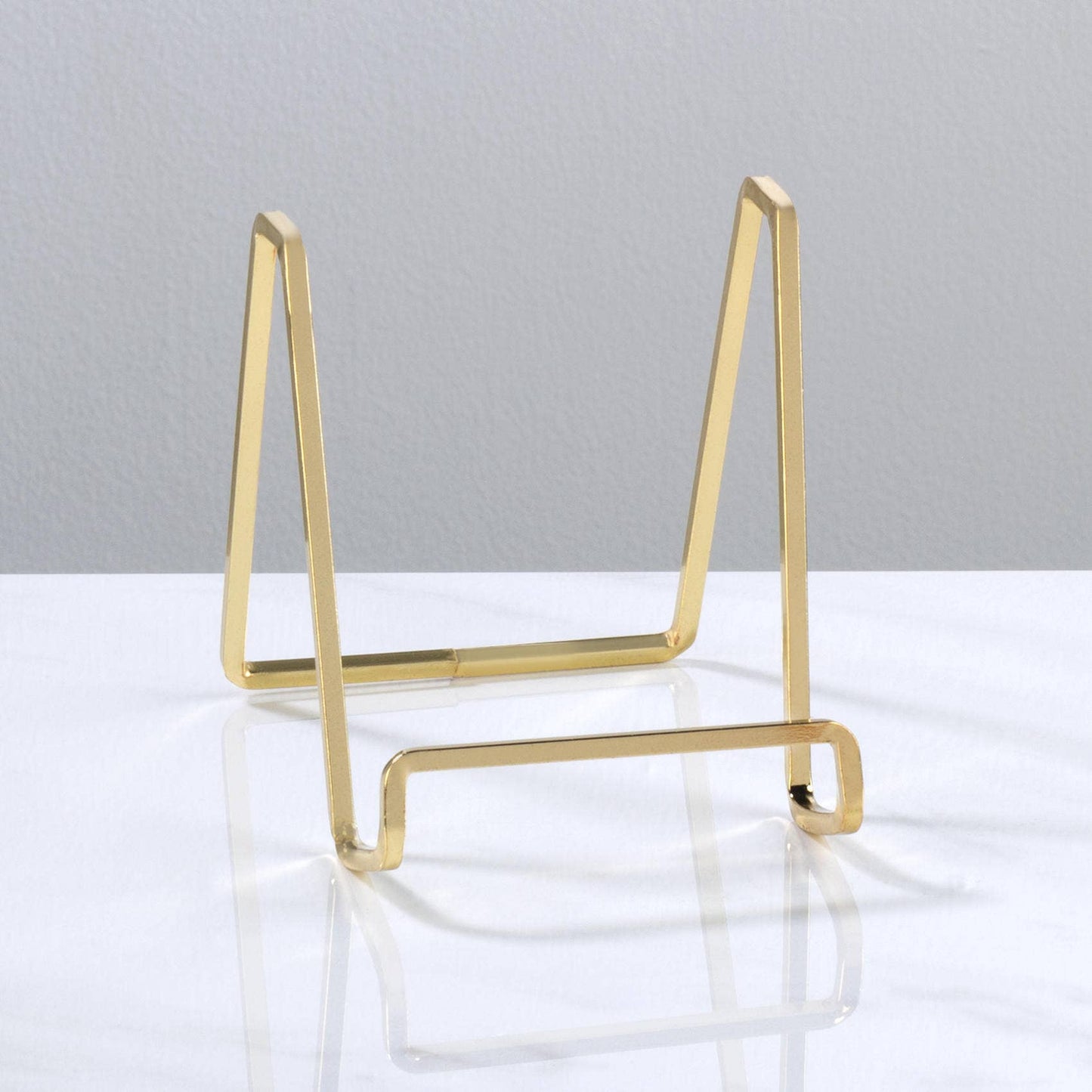 Plated Square Wire Stands - Brass