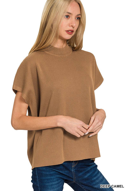 Perfectly Basic Mock Neck Sweater