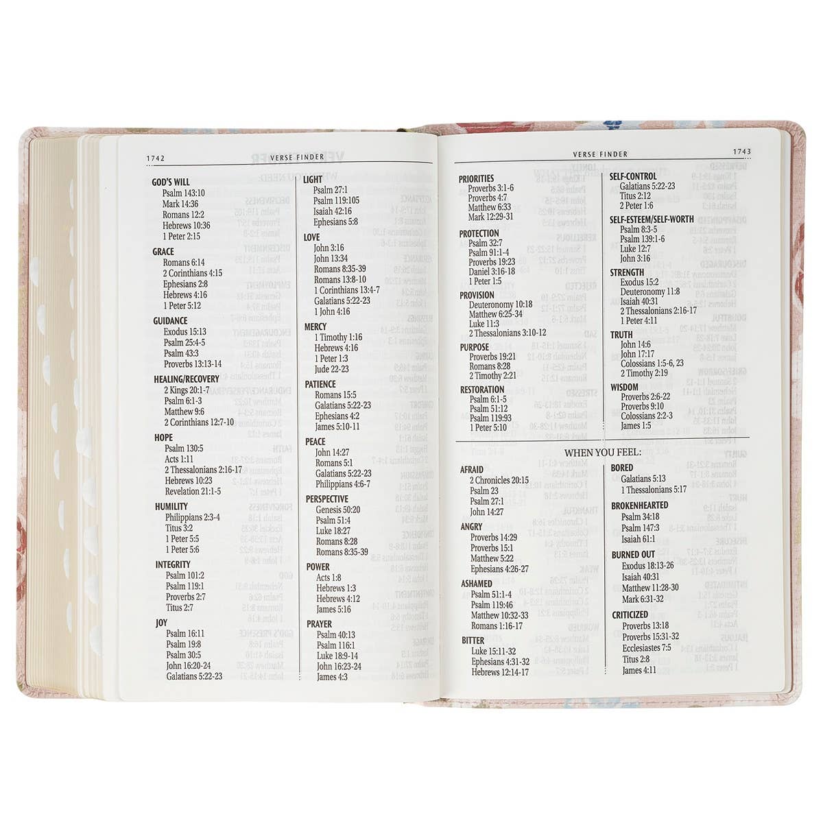 Floral Giant Print Standard-size Faux Leather KJV Bible