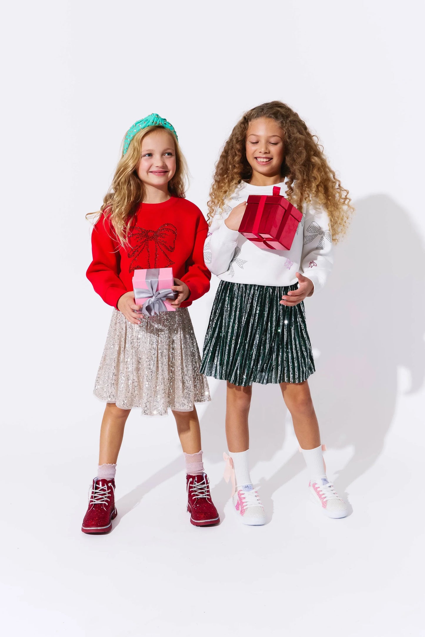 Youth Crystal Bows Sweatshirt