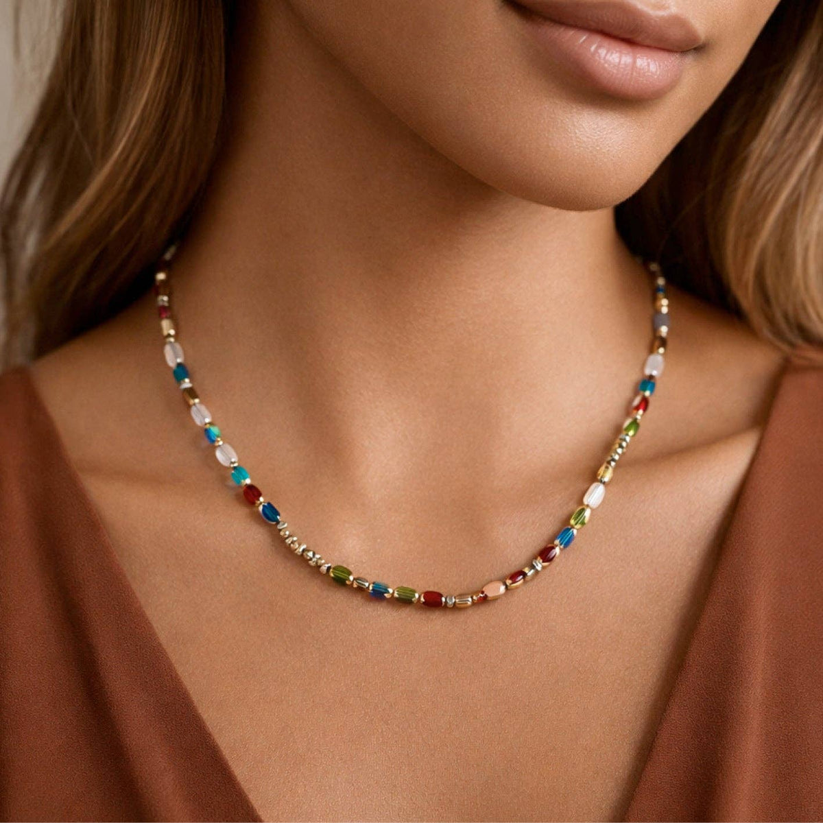 Multi Color Waterproof Chain Necklace