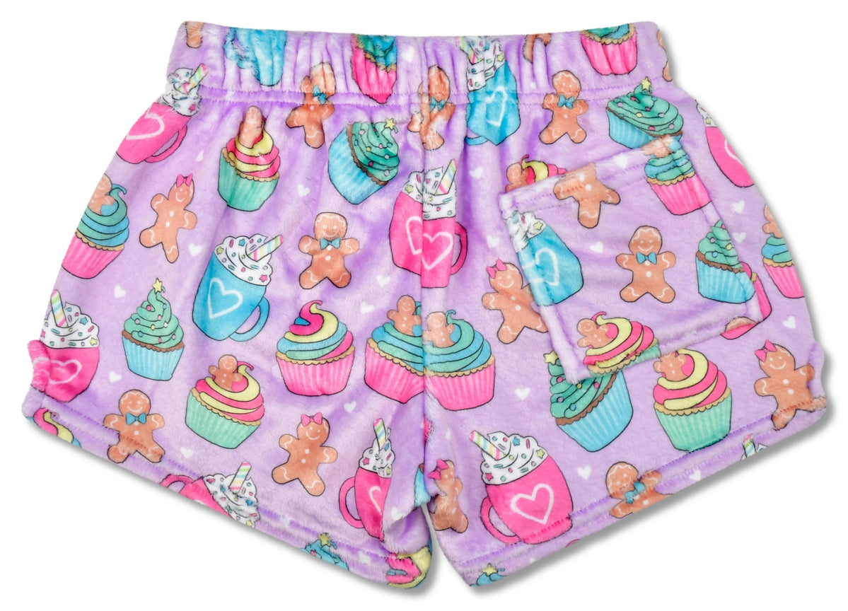 Youth Gingerbread Cafe Plush Shorts