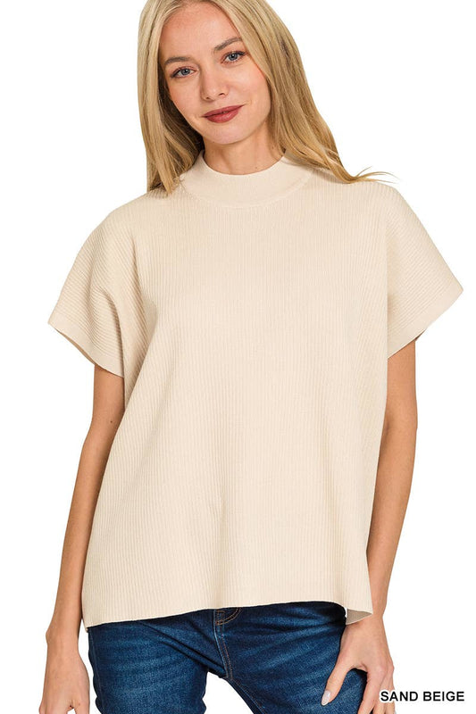 Perfectly Basic Mock Neck Sweater