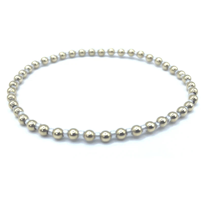 3mm Color Crush Newport Silver & Gold Waterproof Bracelet