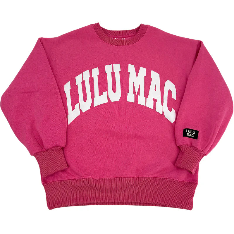 Lulu Mac Hot Pink & White Sweatshirt