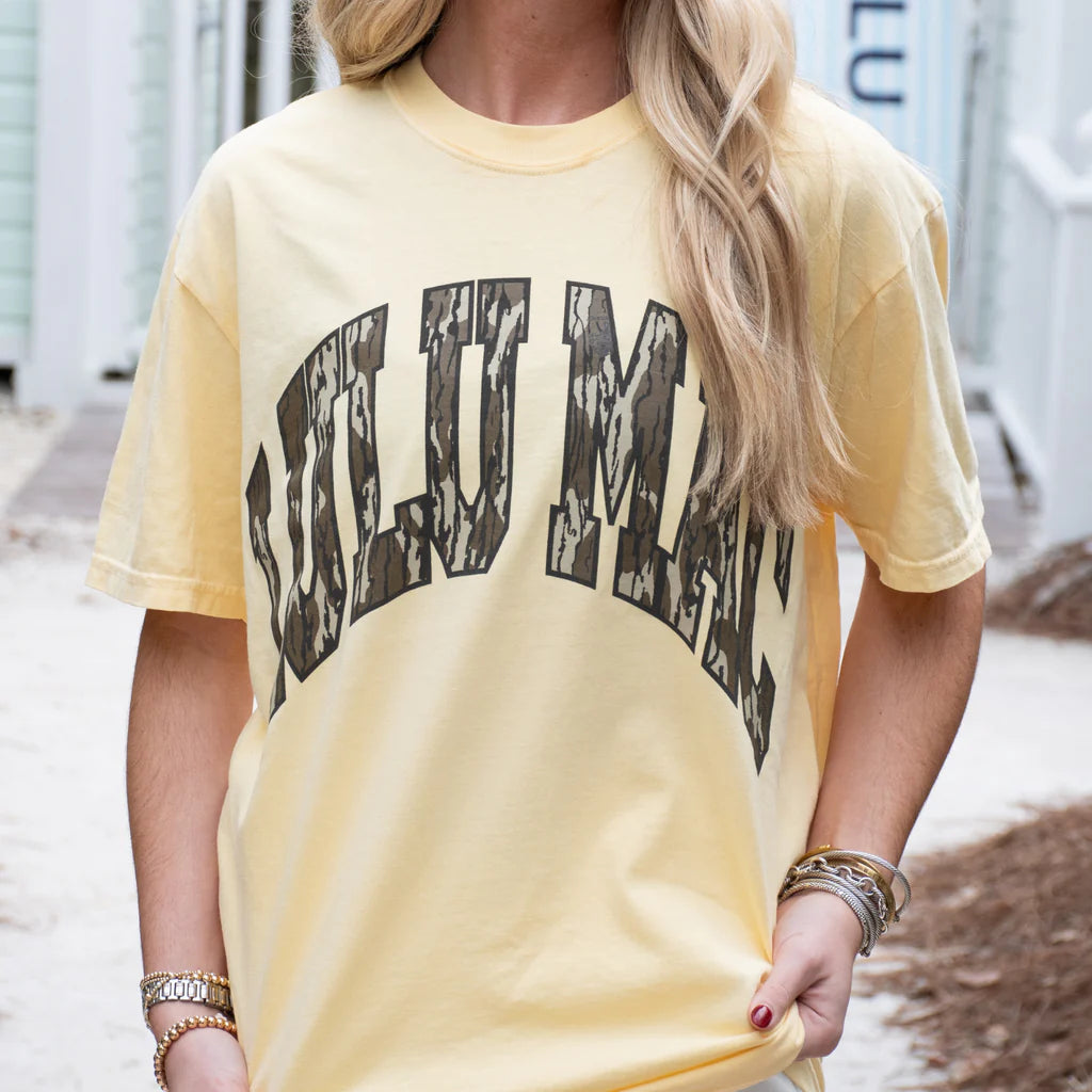 Lulu Mac Butter Mossy Oak Bottomland Tee