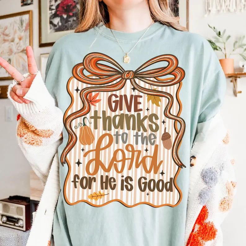 Yankey Blue Give Thanks to the Lord Tee