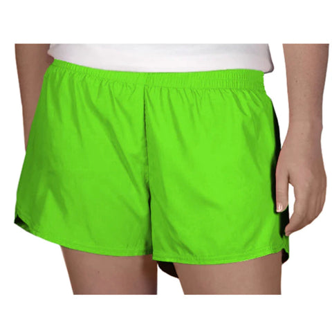 Youth Solid Neon Green Steph Shorts