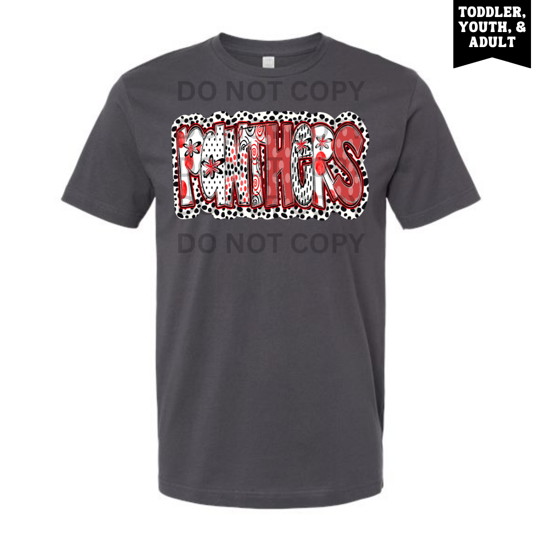 Slate Panthers Dot & Swirl Tee