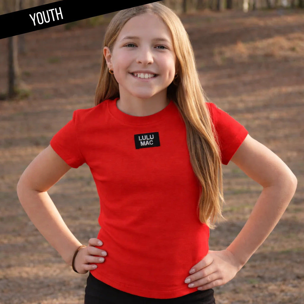 Youth Red Lulu Mac Baby Doll Top