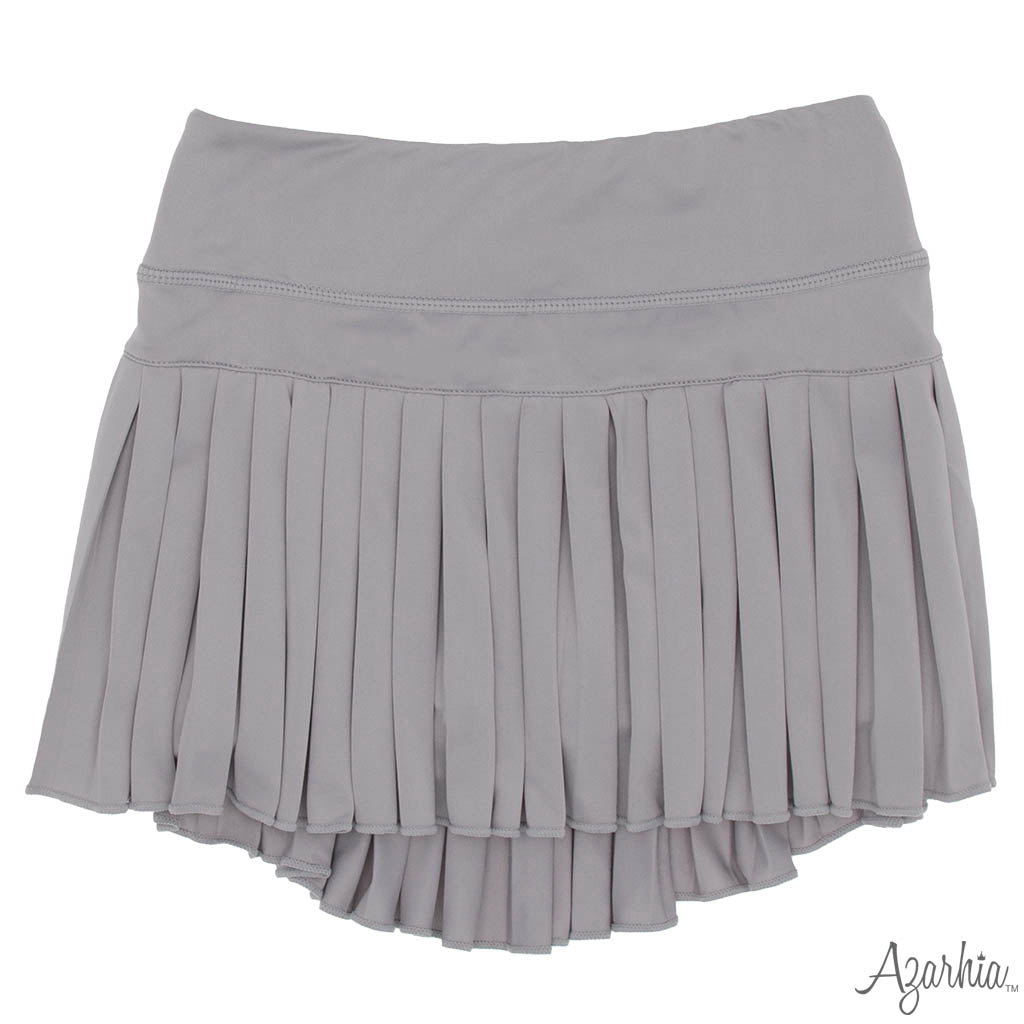Youth Gray Mini Pleated Skort