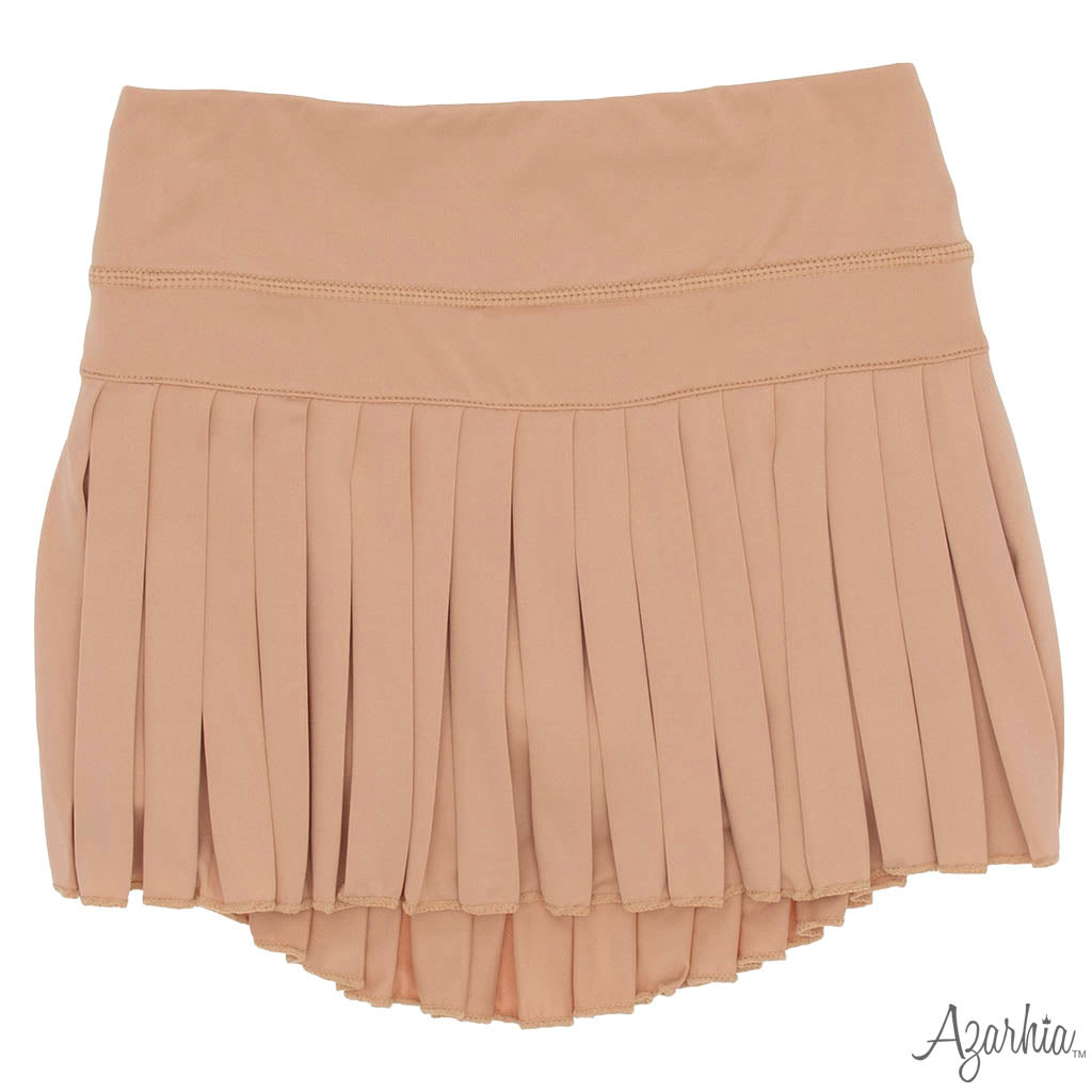 Youth Khaki Mini Pleated Skort