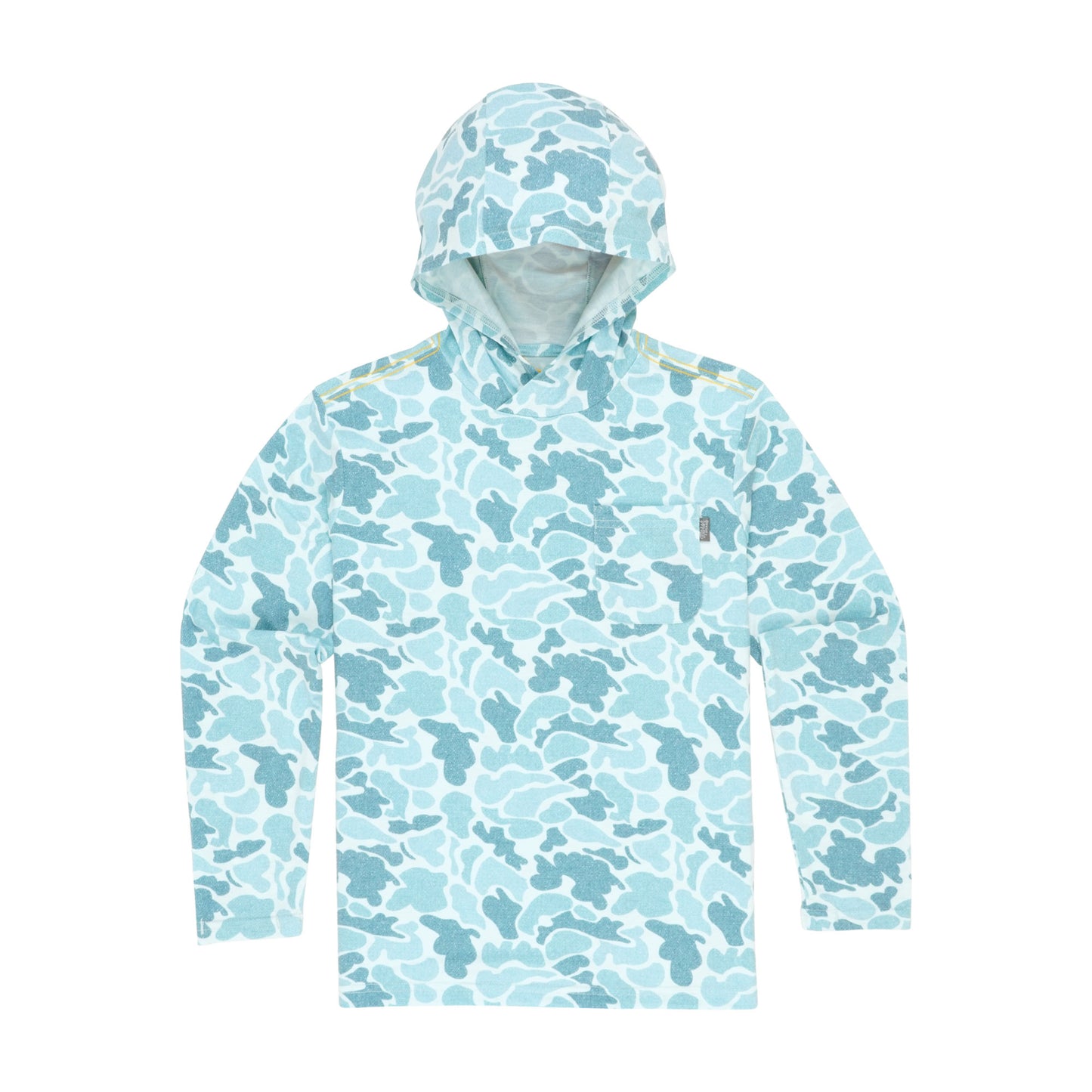 Youth Teal Camo Buxton Tech Hoodie