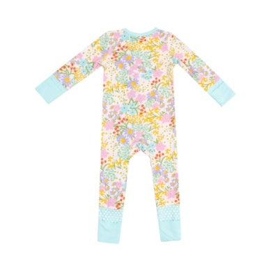 Angel Dear Amelia Floral 2-Way Zipper Romper
