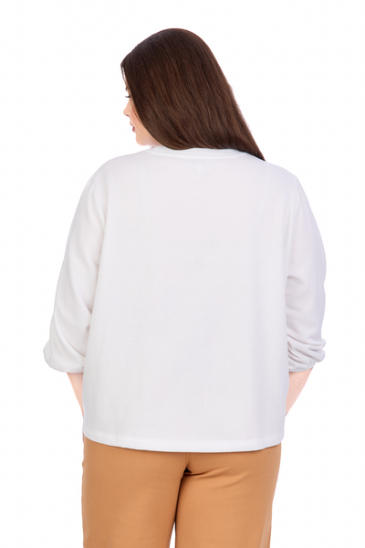 Mud Pie White Martini Sparkle Sweatshirt