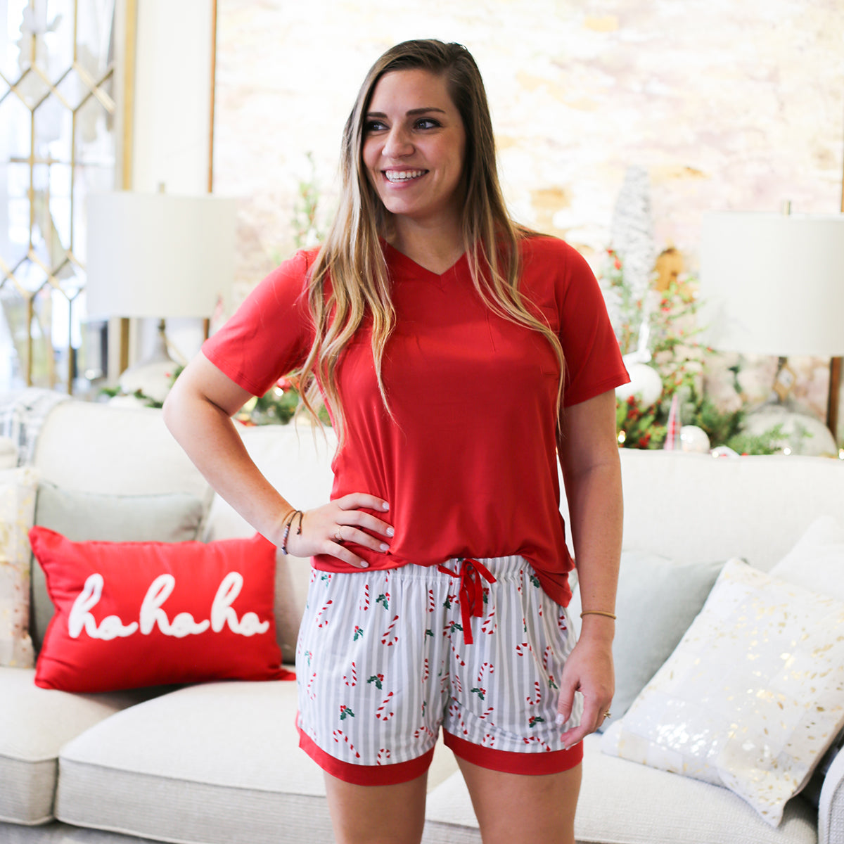 Red Highlands Pocket Tee