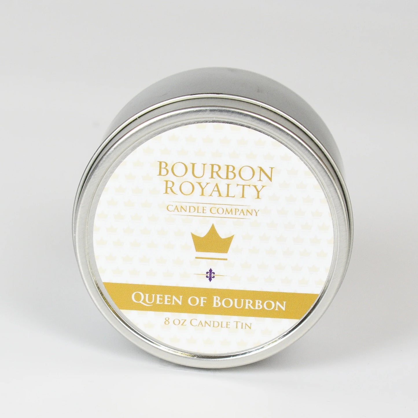 Bourbon Royalty 8 oz. Candle Travel Tin