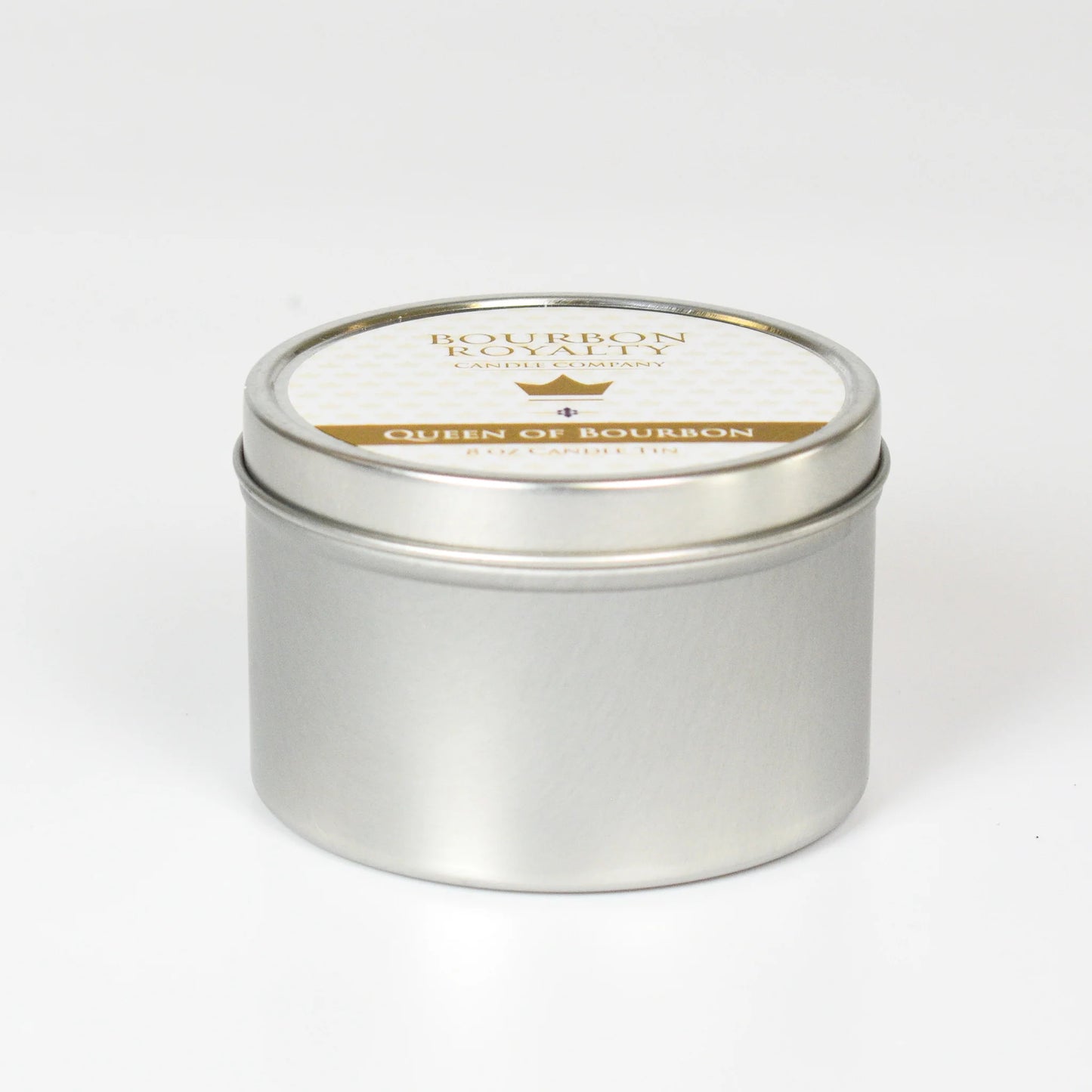 Bourbon Royalty 8 oz. Candle Travel Tin