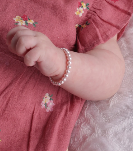 Jami - Sterling Silver Pink Pearl Bracelet