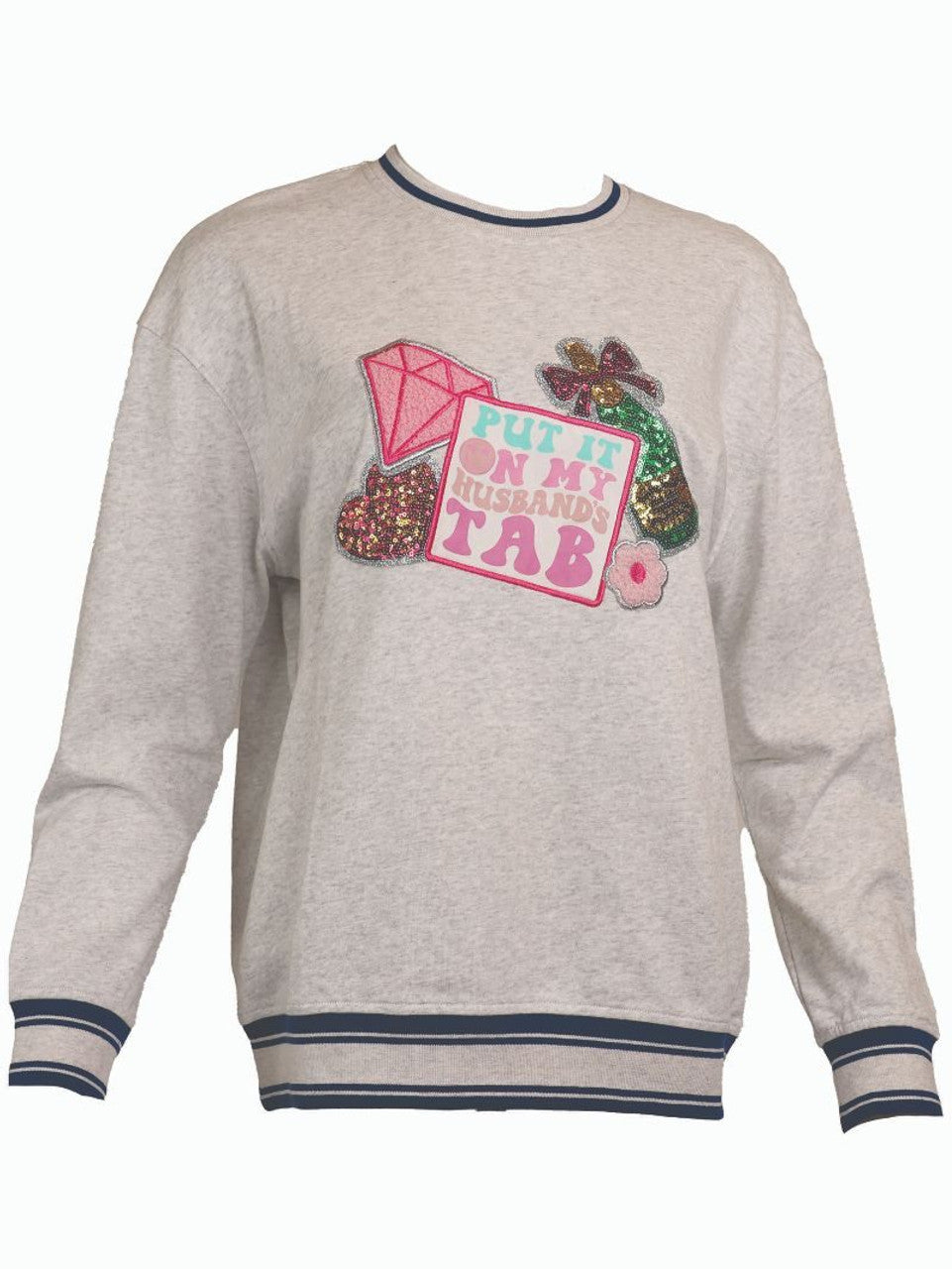 Husband's Tab Varsity Crew Sweatshirt